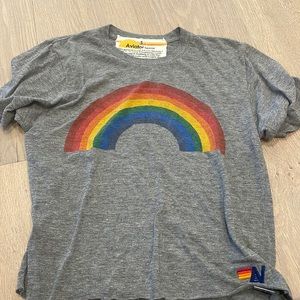 womens small aviator nation rainbow tee